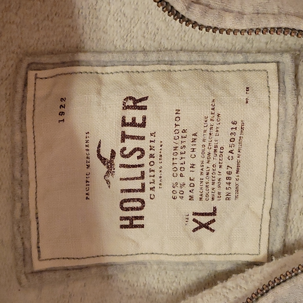 Great Condition Double Zipper Hollister Hoodie - Picture 3 of 8